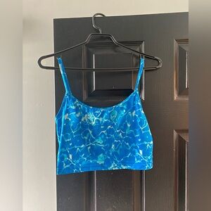 TNA blue tank top